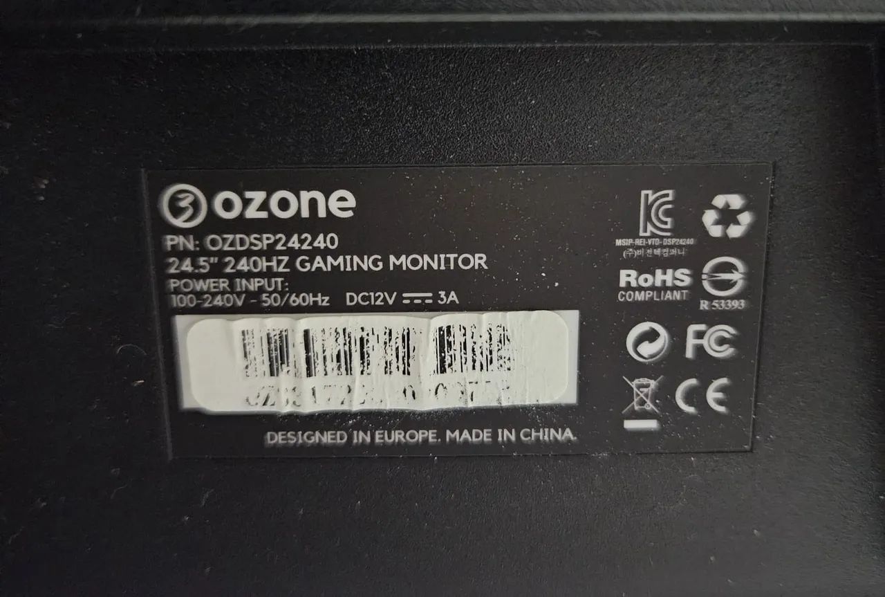 Monitor Ozone 24.5? 240HZ - Foto 3