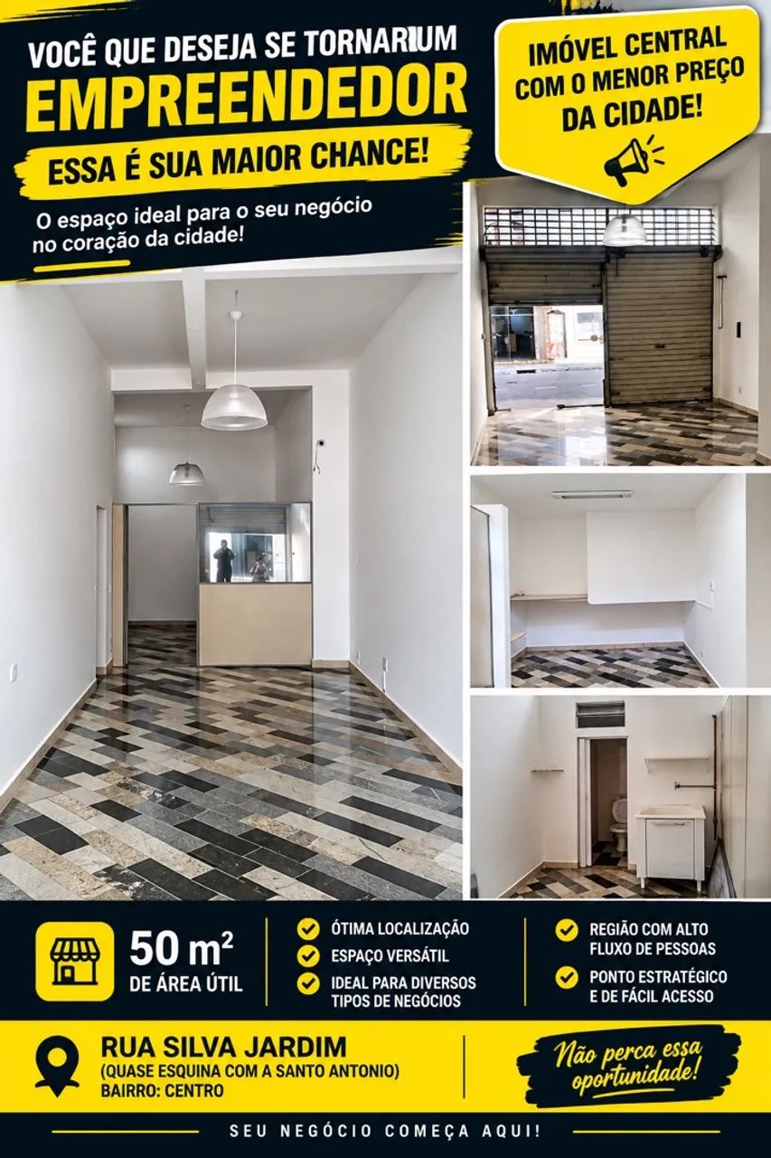 SEU NEGÓCIO PODE COMEÇAR AQUI! | LOJA 50m² NO CENTRO