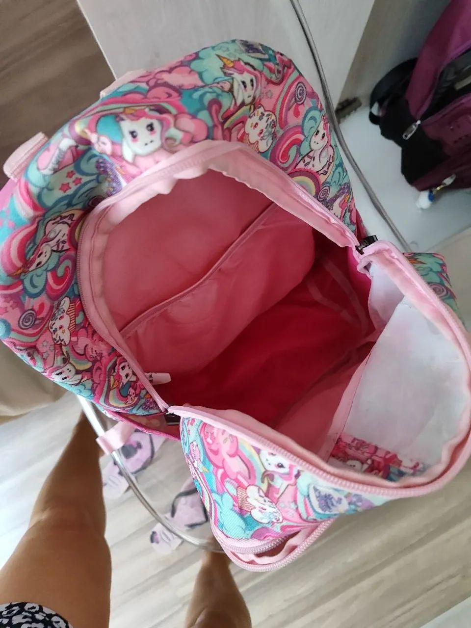 Mochila Infantil Unicórnio Sestine - Rosa - Foto 2
