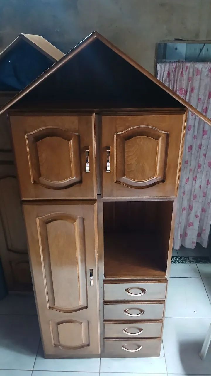 guarda roupa infantil estilo casinha  - Foto 4