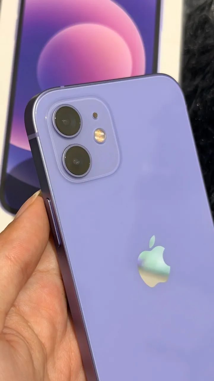 Iphone 12 Roxo 64gb Impecável 