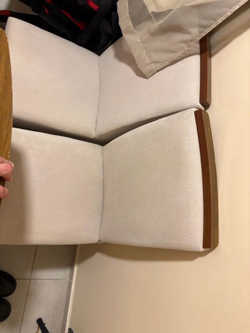 4 cadeiras para mesa, acolchoadas em Bege  - Foto 2