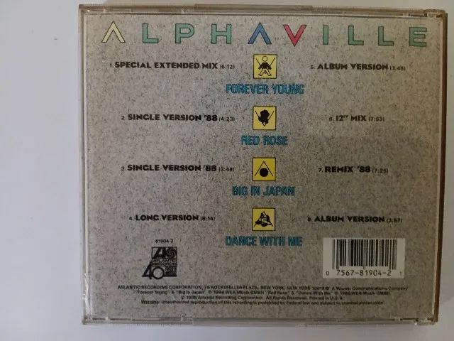 CD - Alphaville "Alphaville Singles Collection" Importado Usado - Foto 2