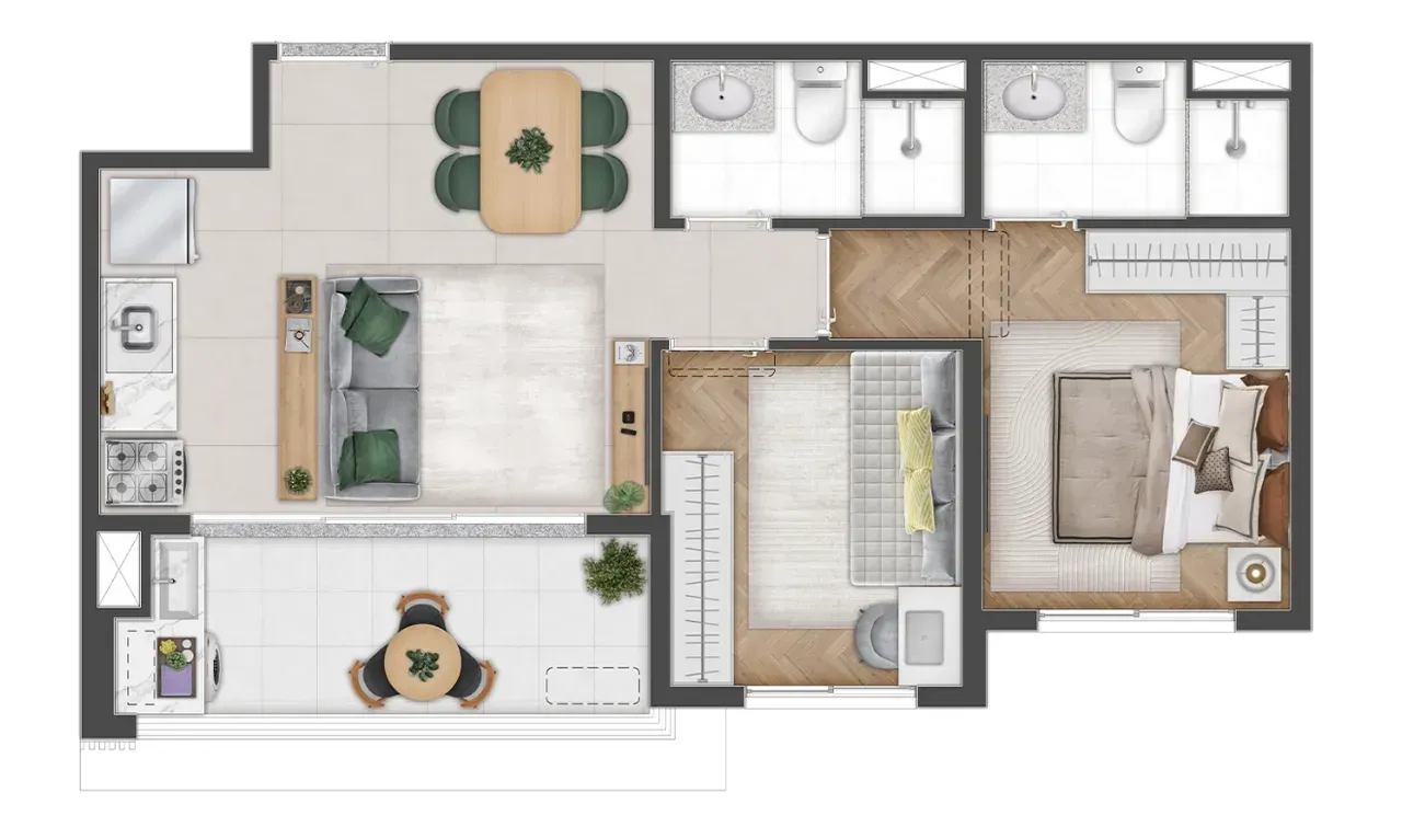PLANTA 47m²
