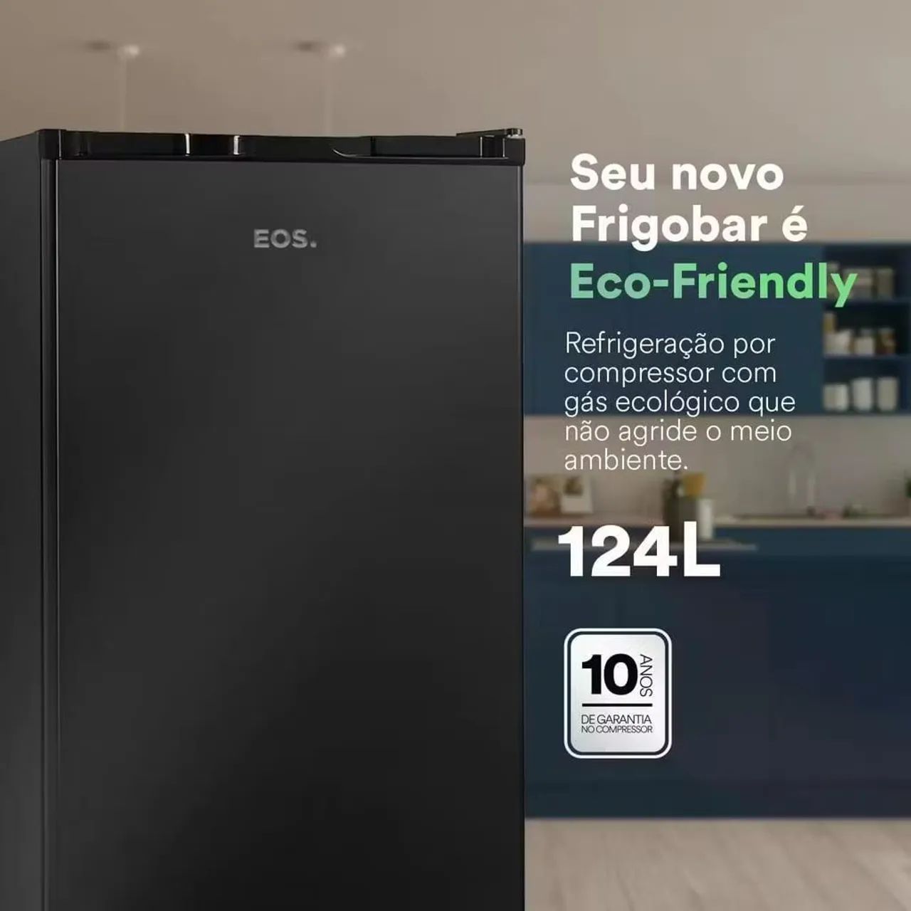 Frigobar 124 litros EOS semi-novo 