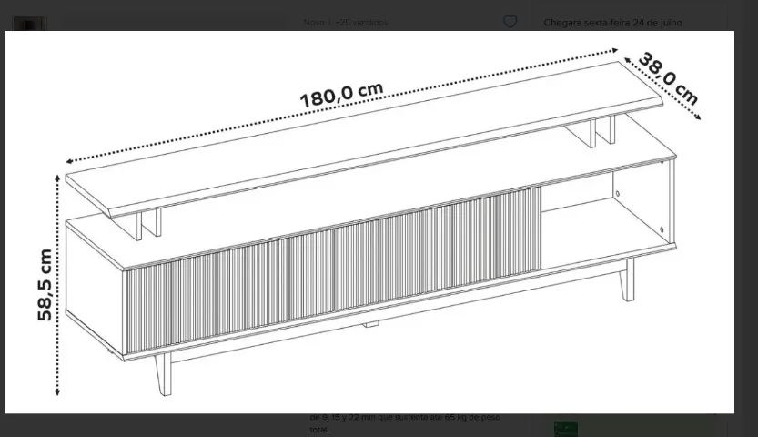 Super Rack para sua tv de ate 70 polegadas ! Entrega e montagem por nossa conta !  - Foto 3