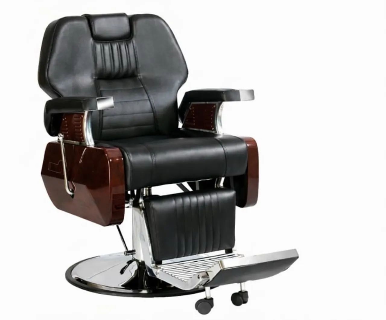 Cadeira Poltrona Preta Barbearia Nova 