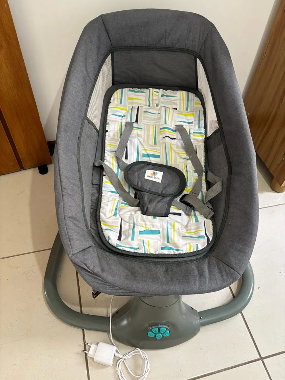 Cadeira mastela com balanço automático com timer e música - Foto 5