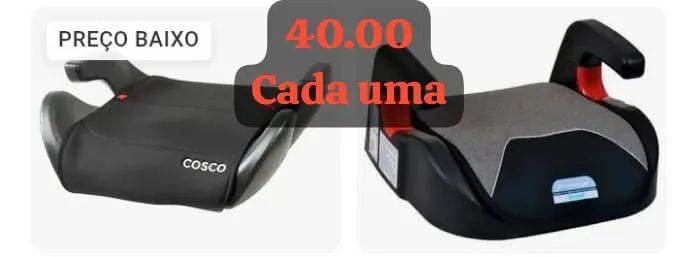 Assentos para crianças.