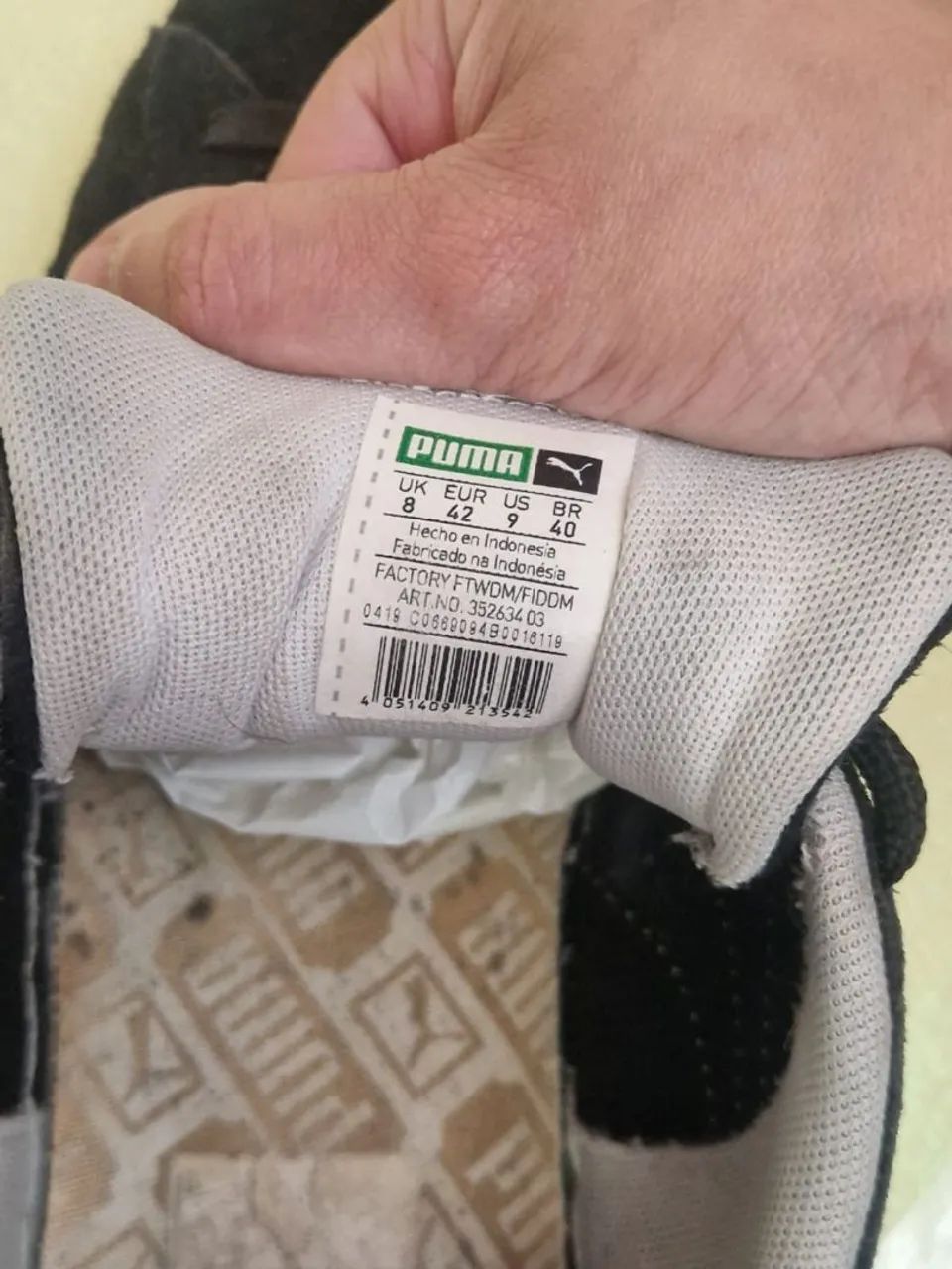 tênis puma suede preto 40 - Foto 5