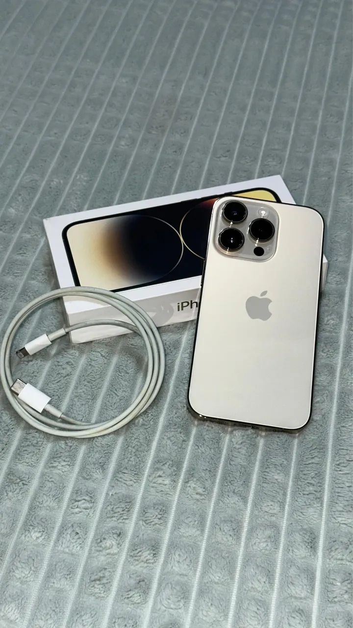 iPhone 14 PRO - 256gb dourado - Foto 5