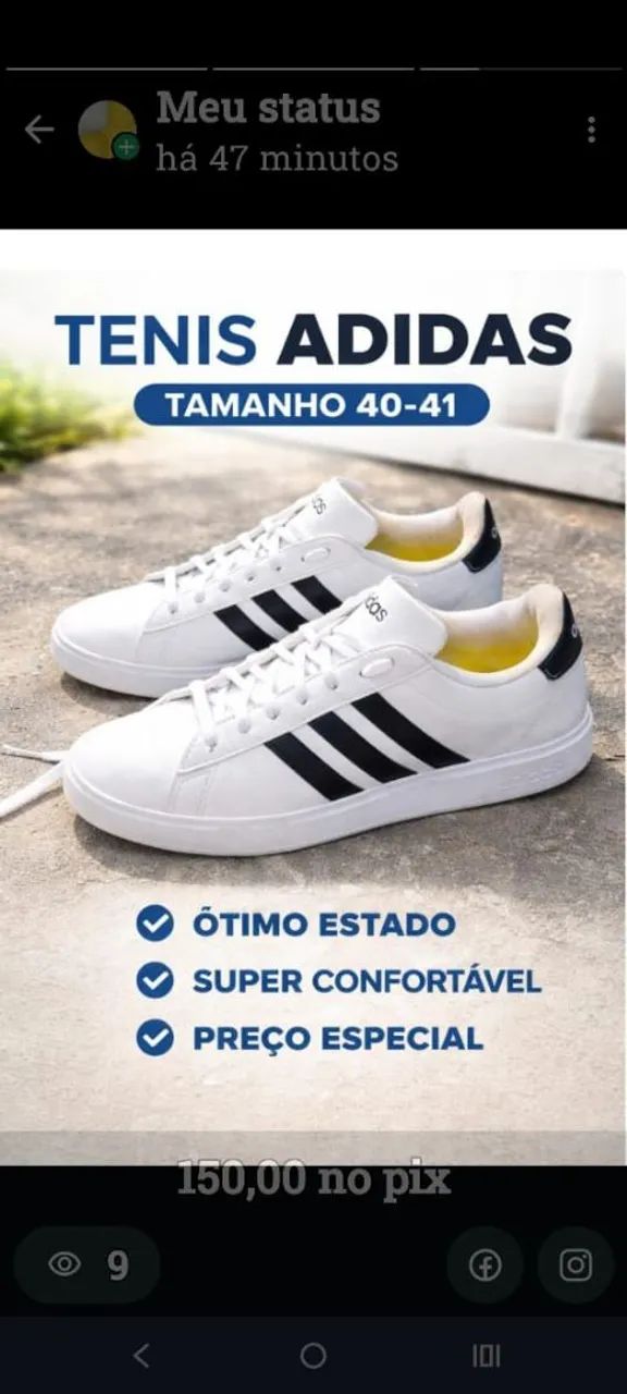 Tênis Adidas Grand Court Base Branco