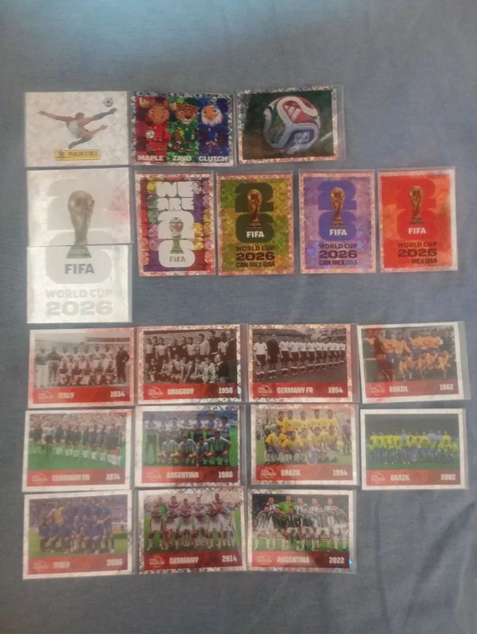 Figurinhas da Copa 2026 Campeões de Cada Copa - Foto 2