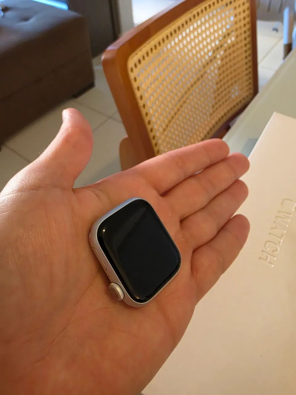 Apple Watch 9 41mm Silver Storm Blue impecável - Foto 2