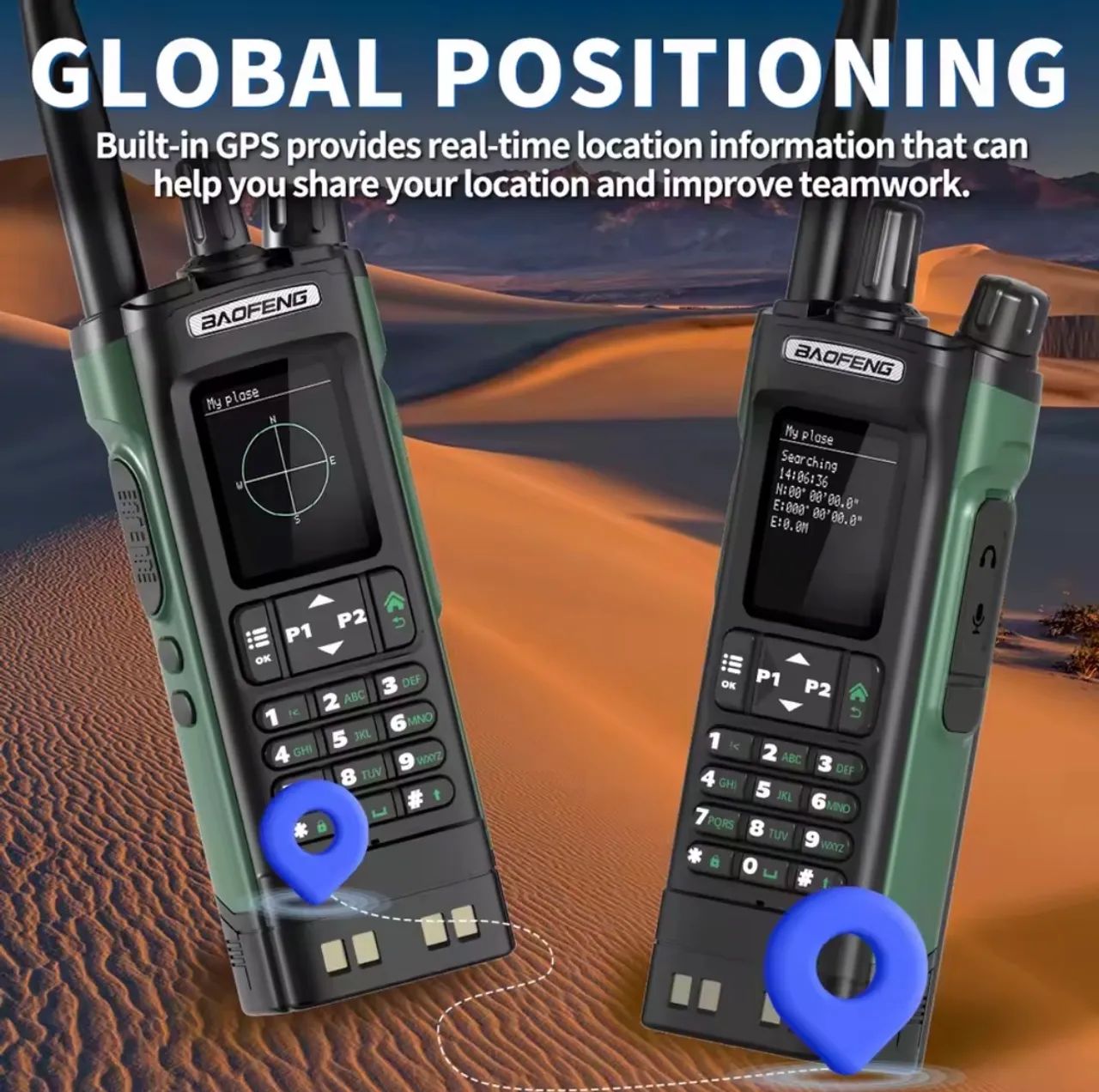 Baofeng UV-32 10W com GPS + Bluetooth - Foto 2
