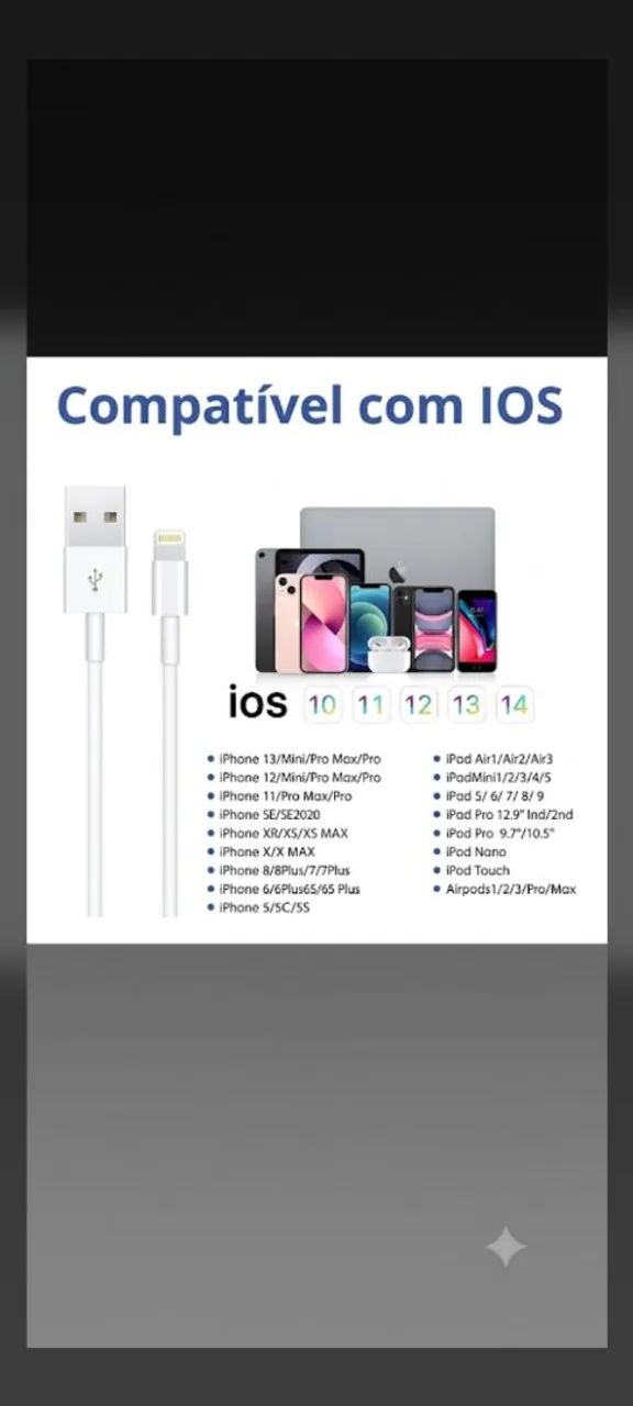 Cabos para iPhone novo , lacrado  - Foto 2