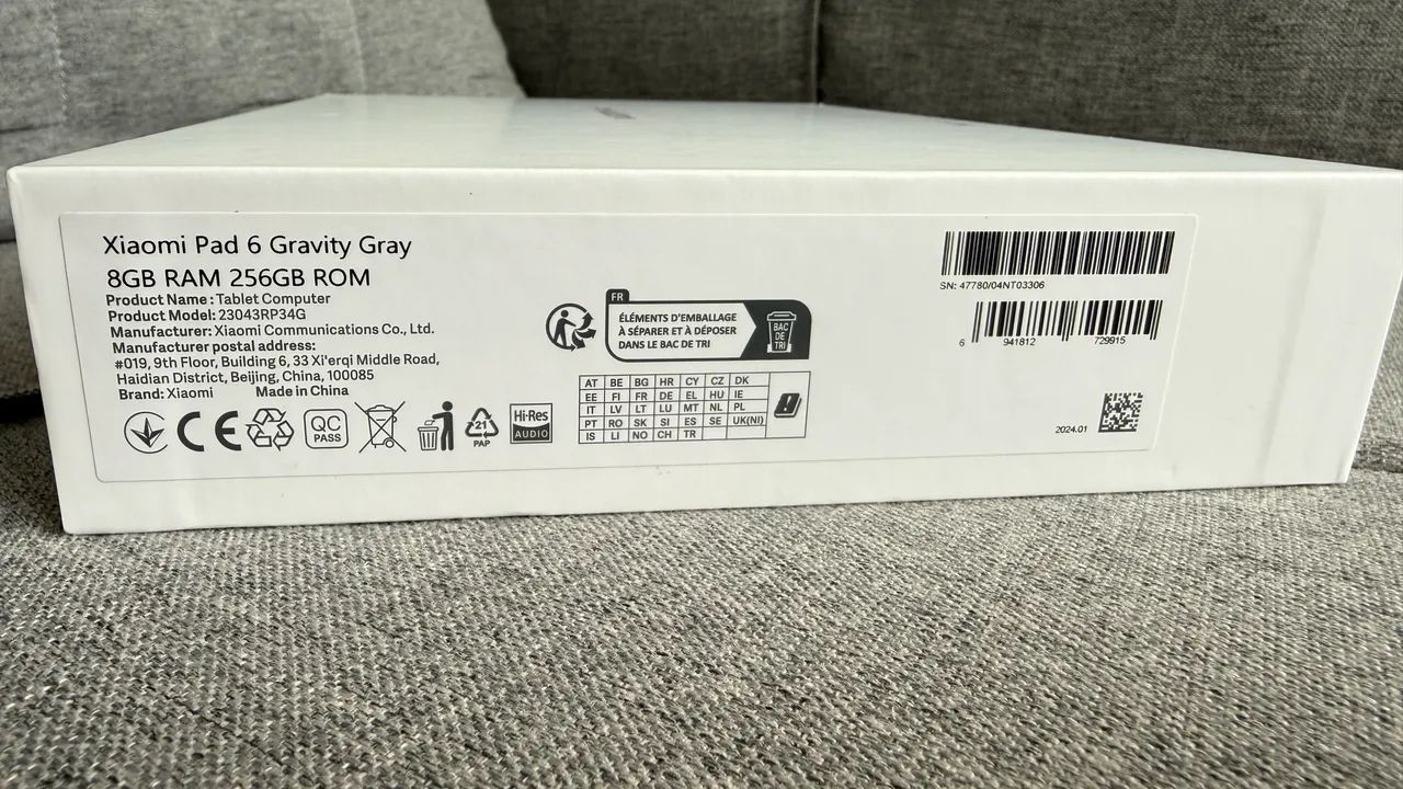 Tablet Xiaomi Pad 6 8GB/256GB Cinza - Foto 5
