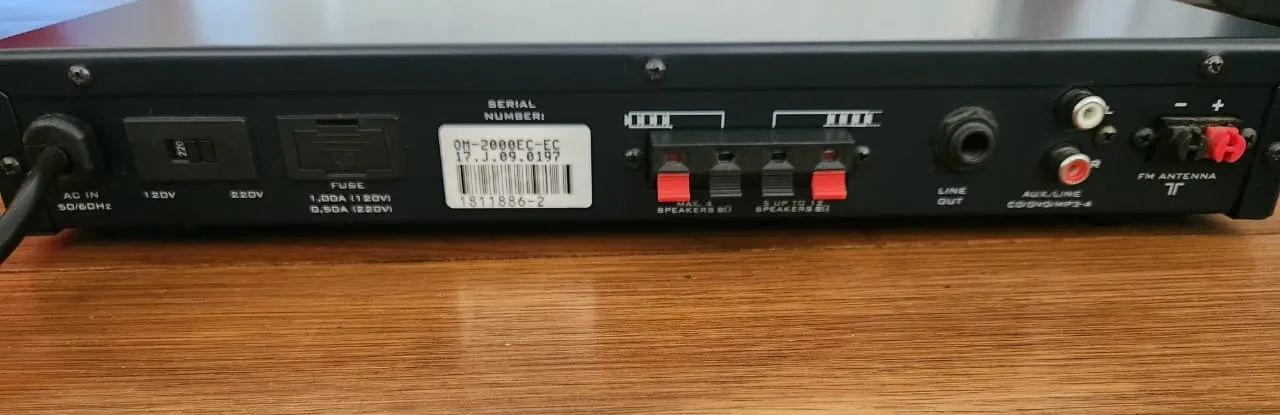 Amplificador de som Oneal Om 2000ec Bluetooth 60W - Foto 3