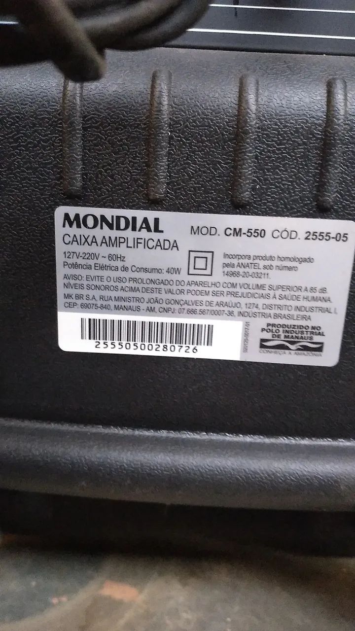 Caixa de som amplificada mondial - Foto 3