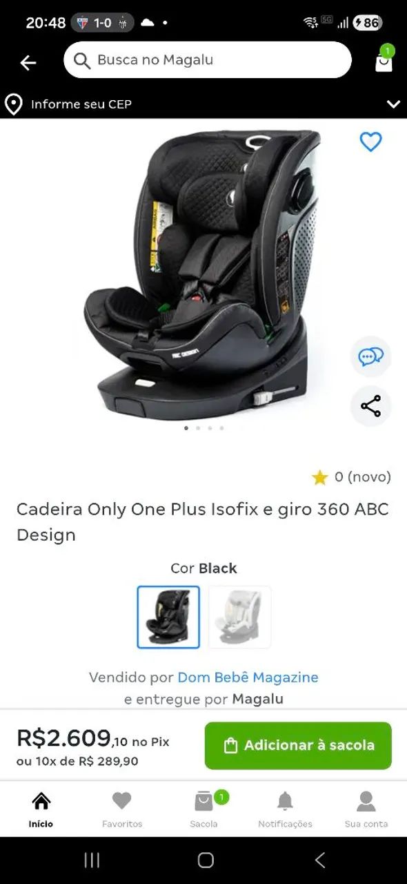 Cadeirinha abc design gira 360 graus  - Foto 4