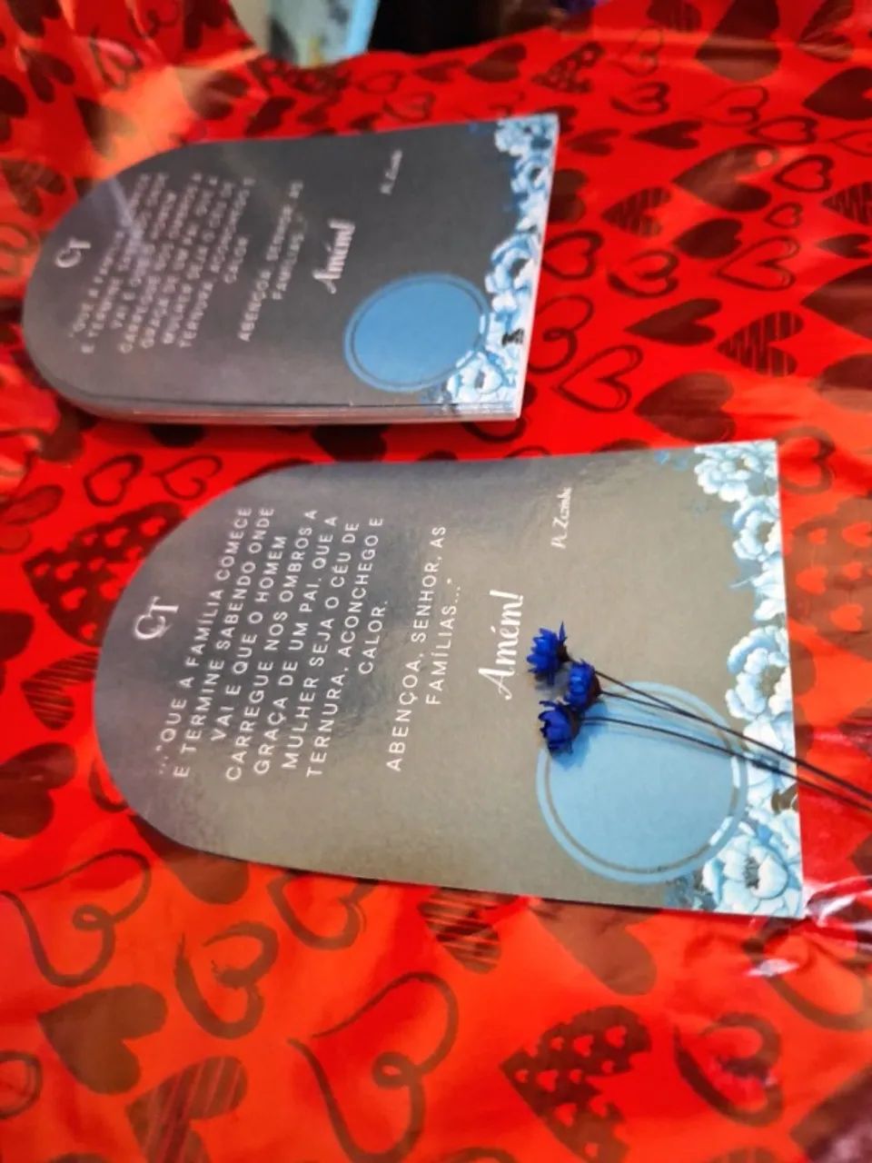 Card with Fresh Flowers