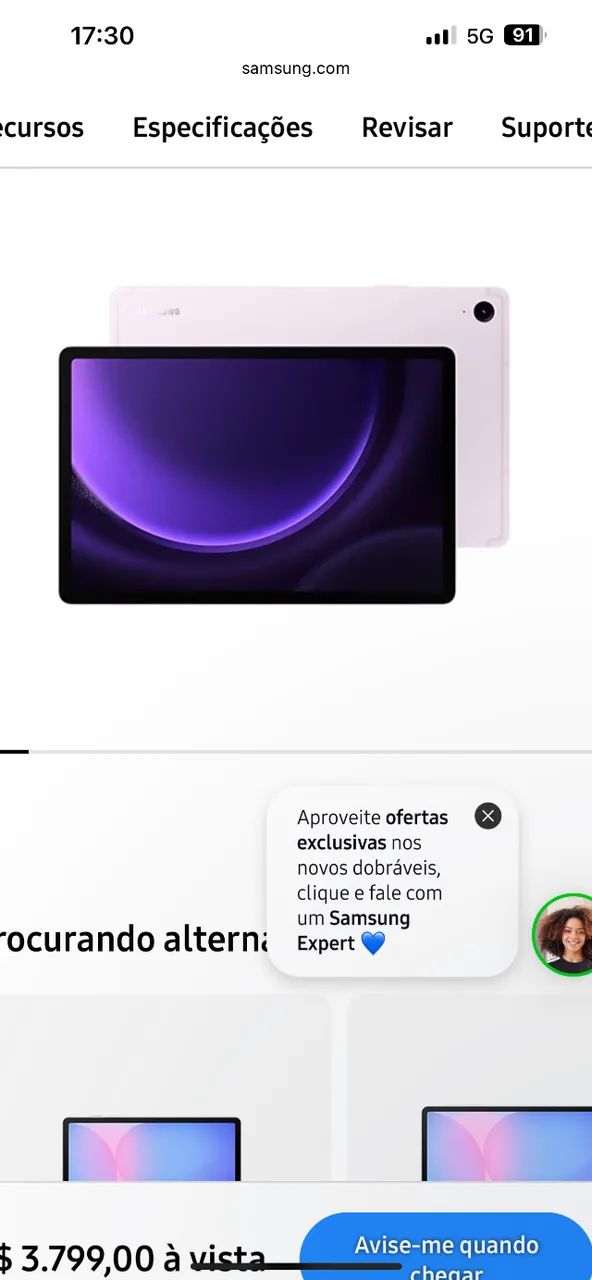 Tablet samsung 9fe