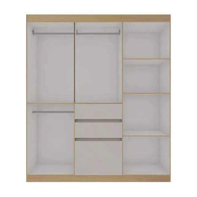 Guarda Roupa Berna com Espelho (nova de fabrica) - Foto 3