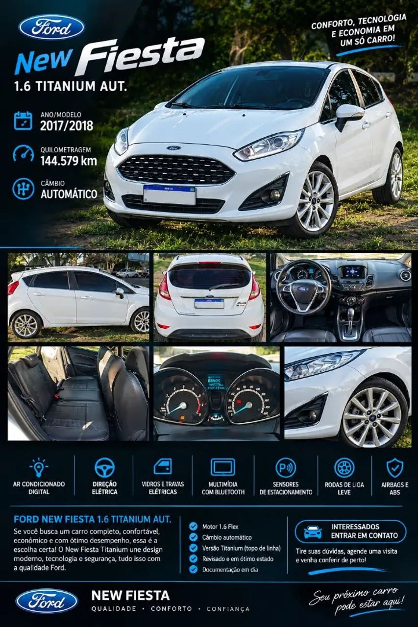 Ford Fiesta Fiesta TIT./TIT.Plus 1.6 16V Flex Aut. 2018