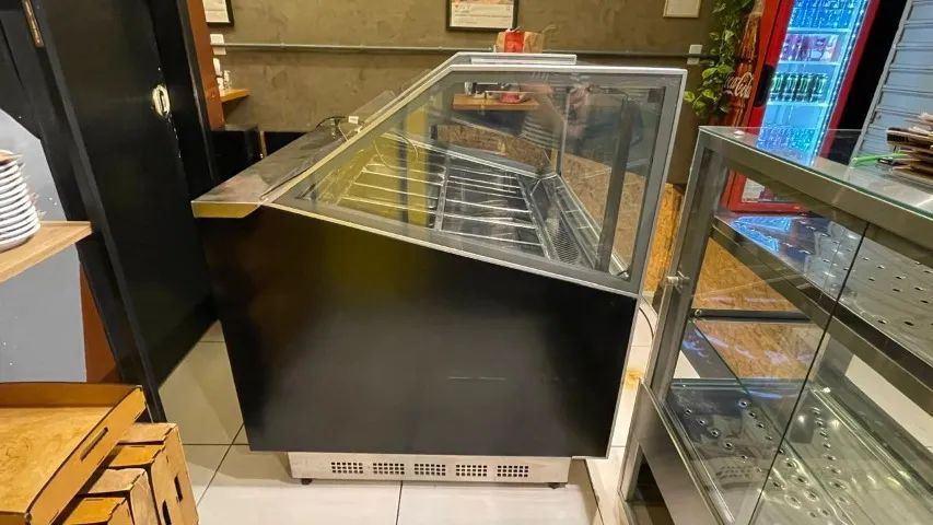 Expositor Vitrine Para Gelato E Sorvetes Gesg-12 Pr Gelopar (Usado) - Foto 5