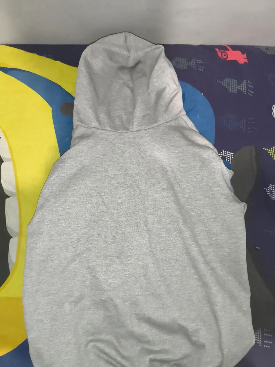 Moletom cinza com zíper  - Foto 4