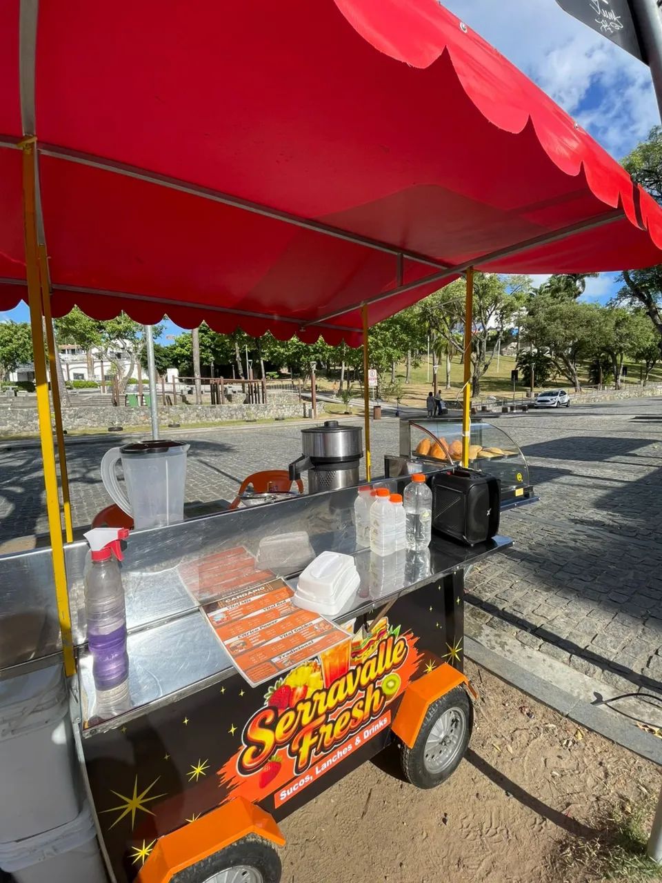 CARRINHO 2 EM 1 PARA SUCOS, LANCHES E DRINKS - Foto 5