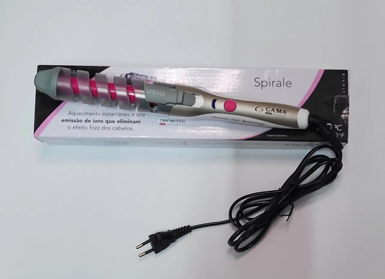 MODELADOR DE CACHOS SPIRALE BIVOLT GAMA ITALY CERÂMICA 