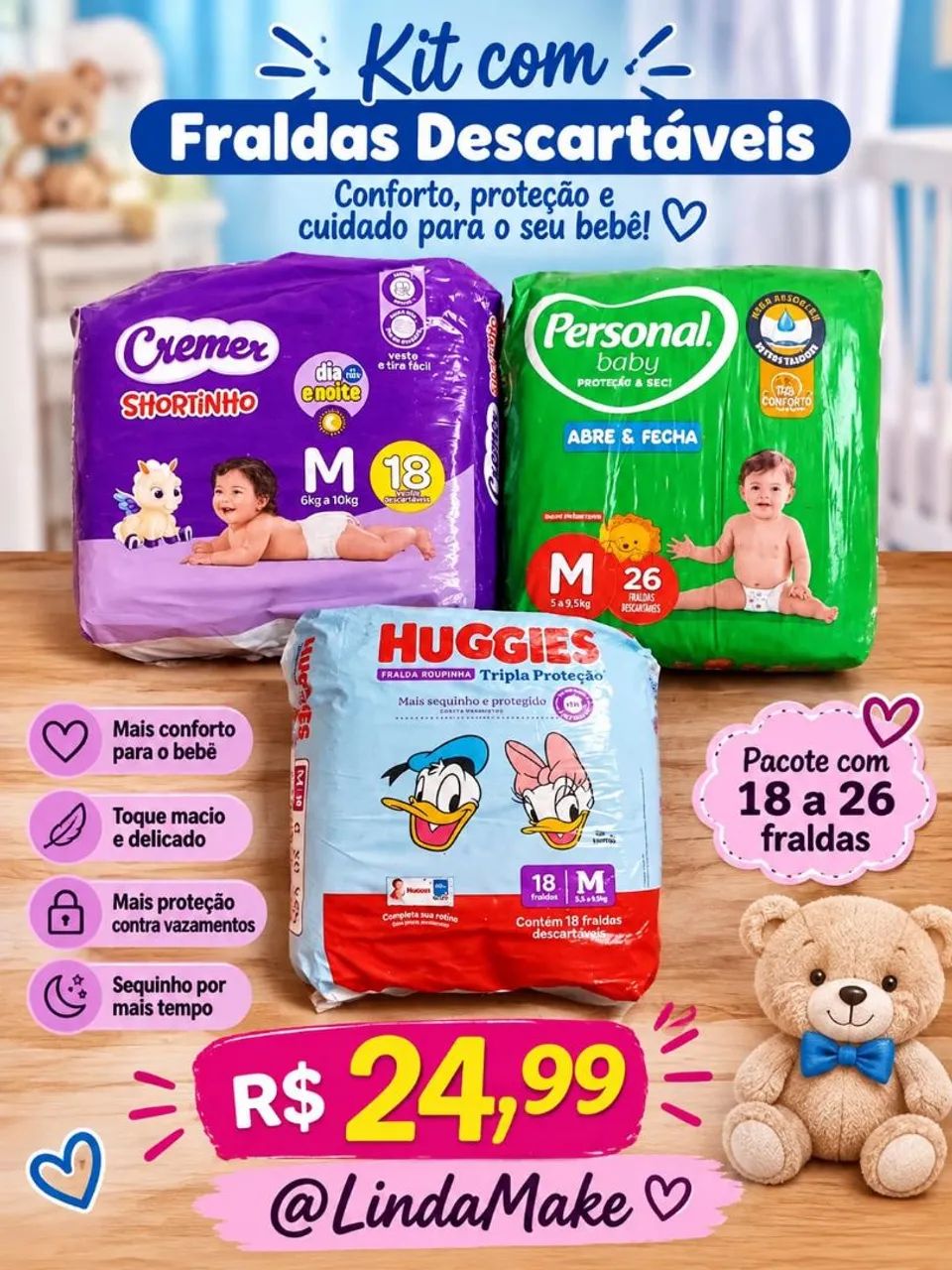 Fraudas descartáveis 