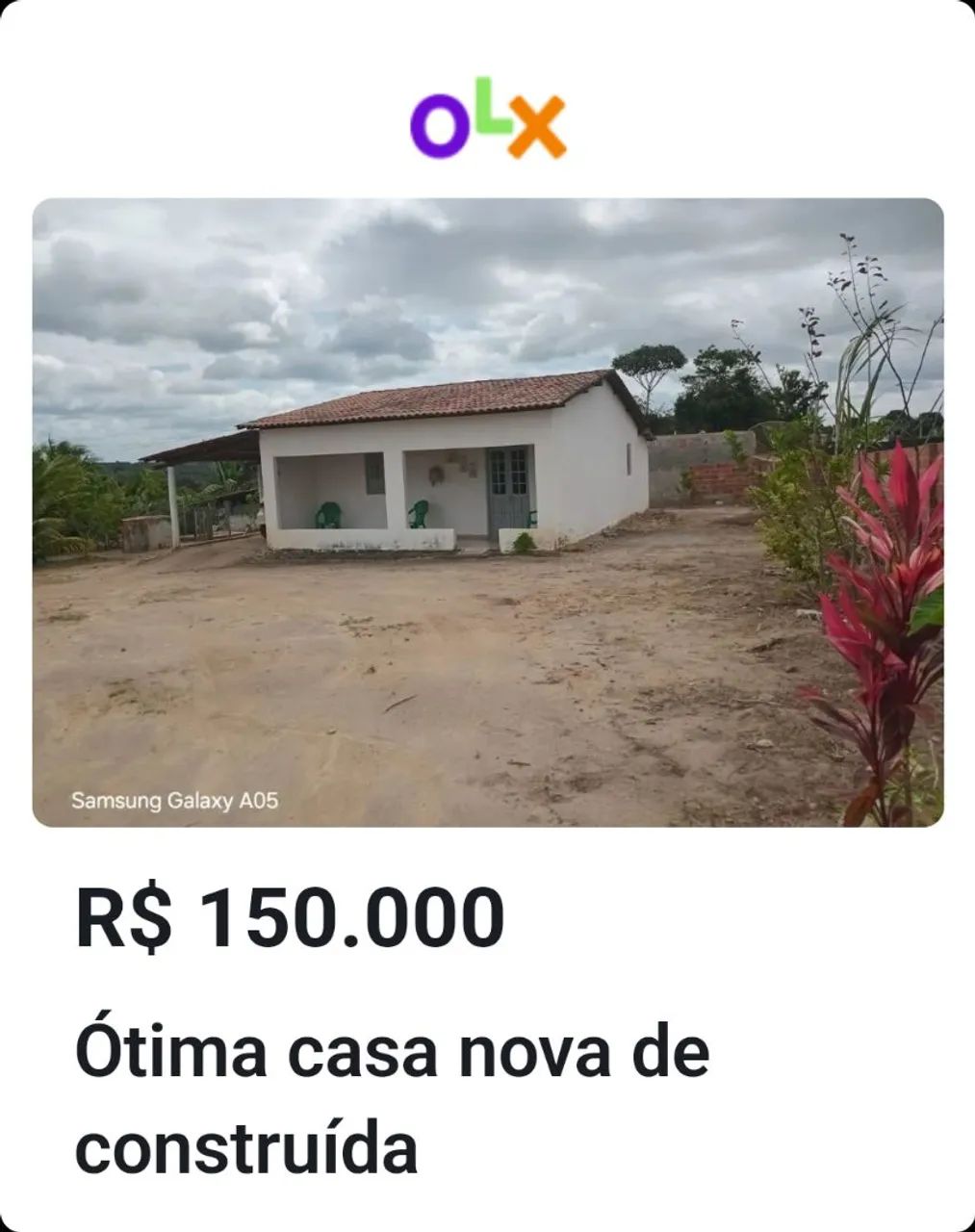 Casa nova de construída 