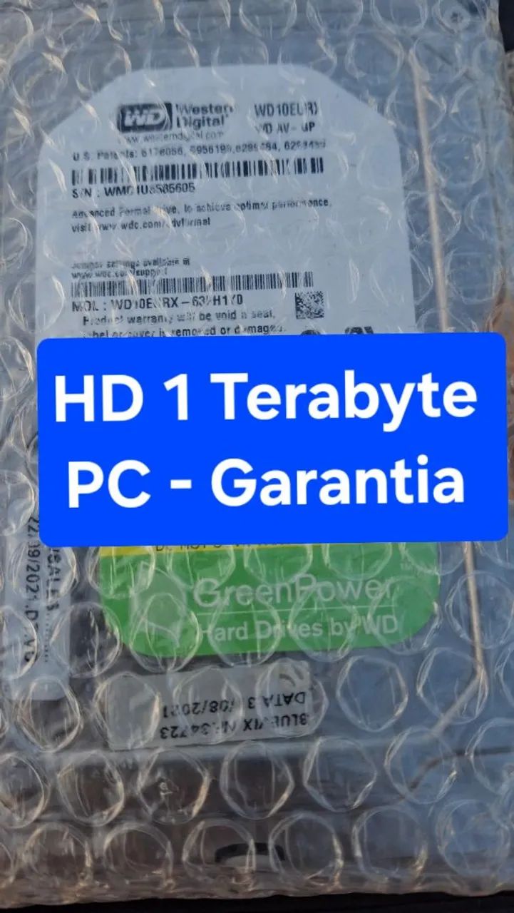 HD 1 Terabyte PC / HD 500GB  PC - Garantia.