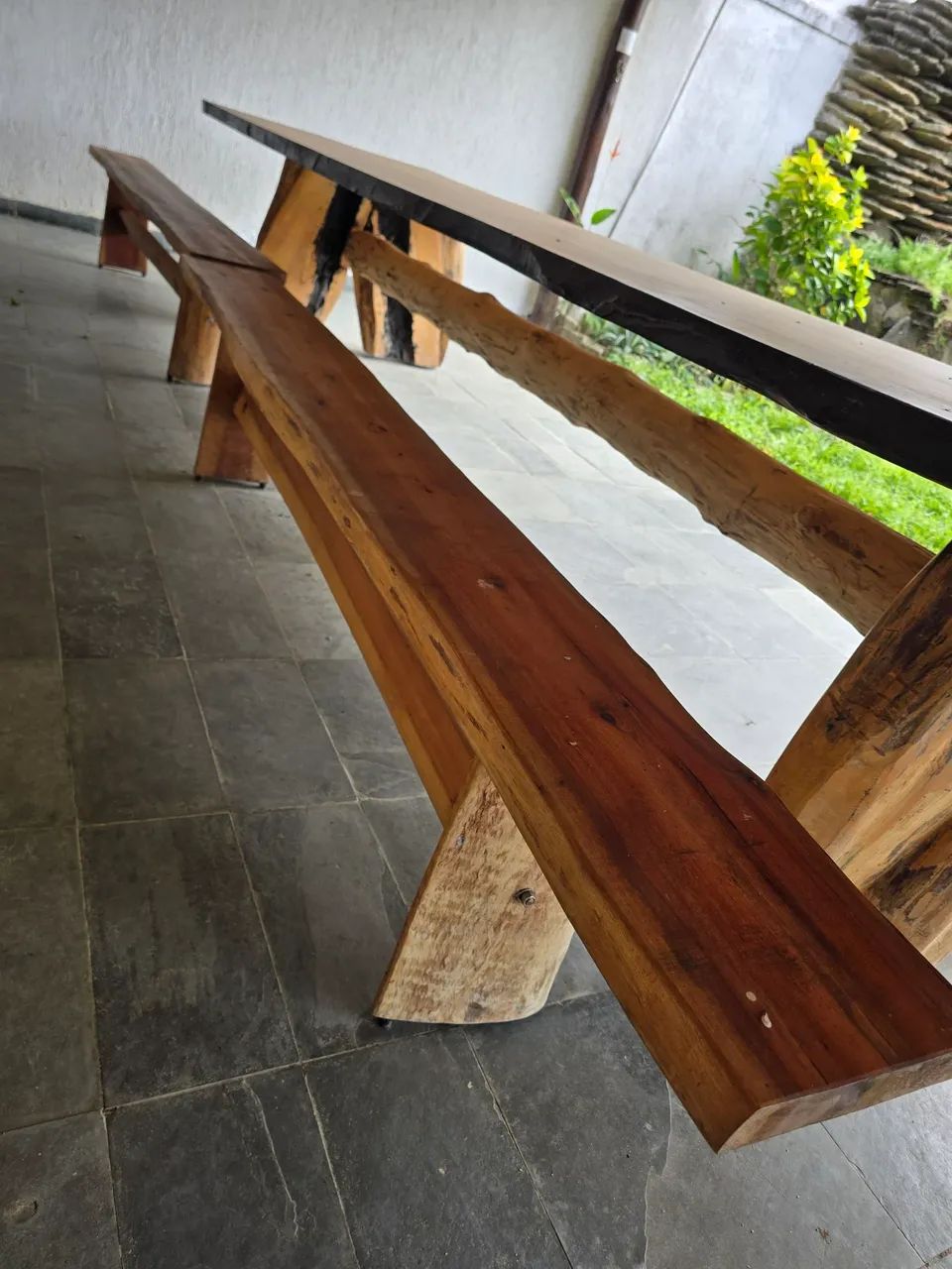 Mesa garapa 6 metros x 1 metro