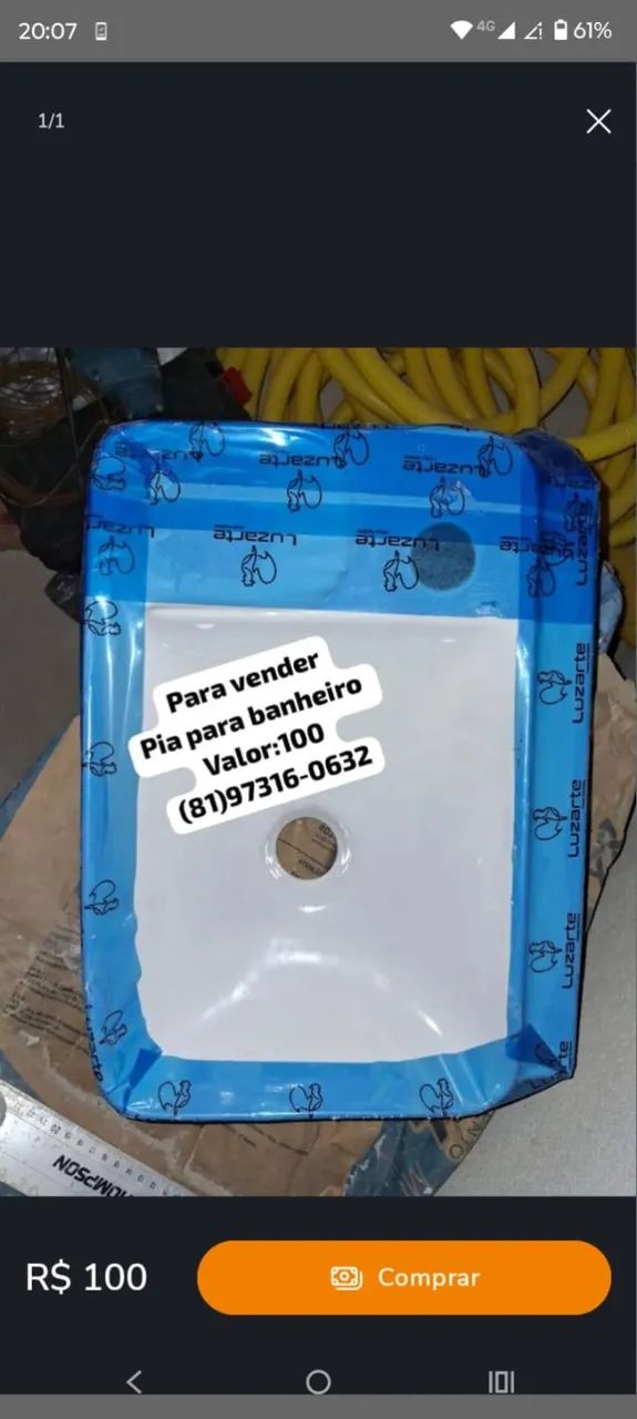 Cuba para banheiro 