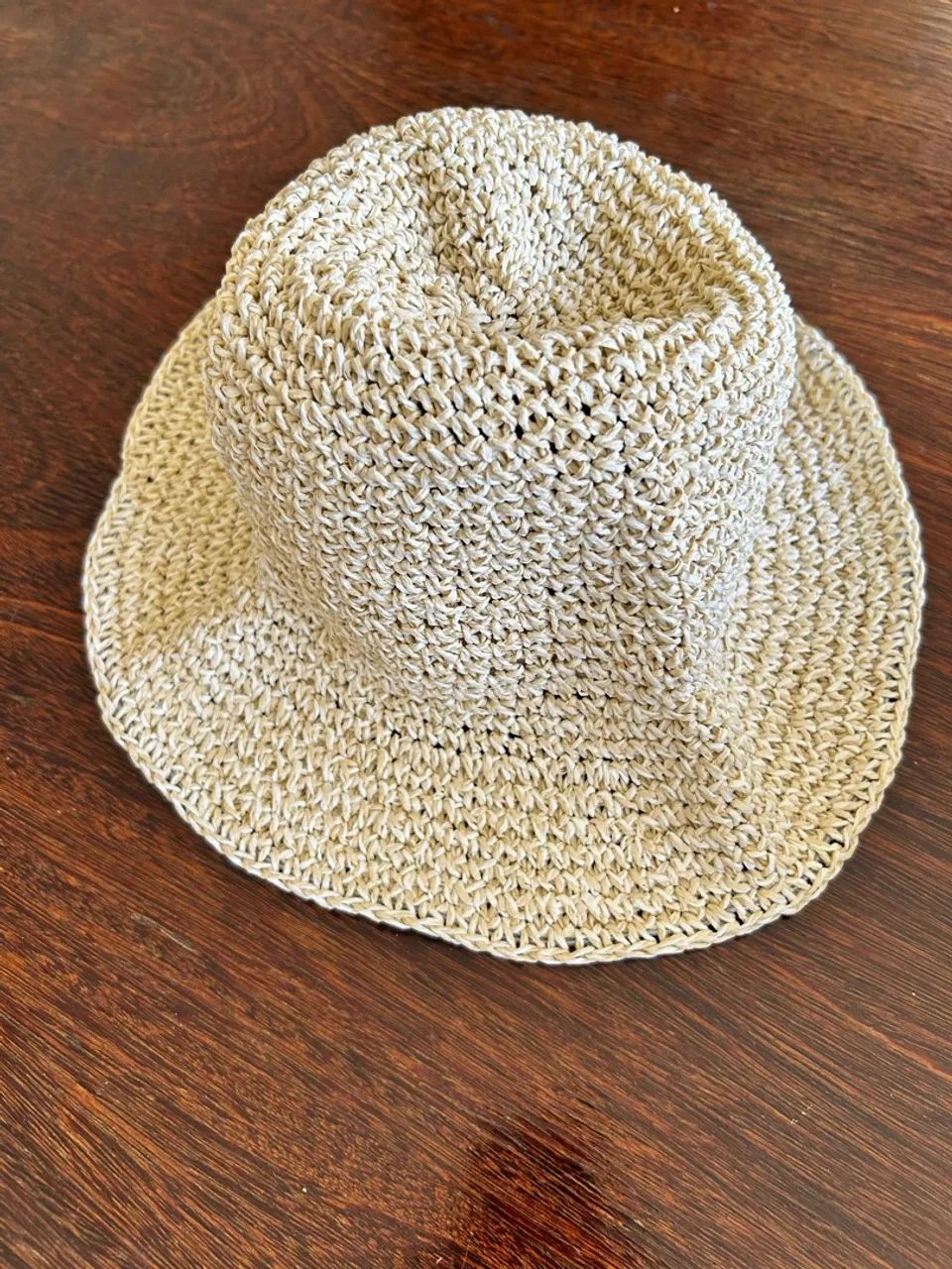 Chapéu Bucket de palha 