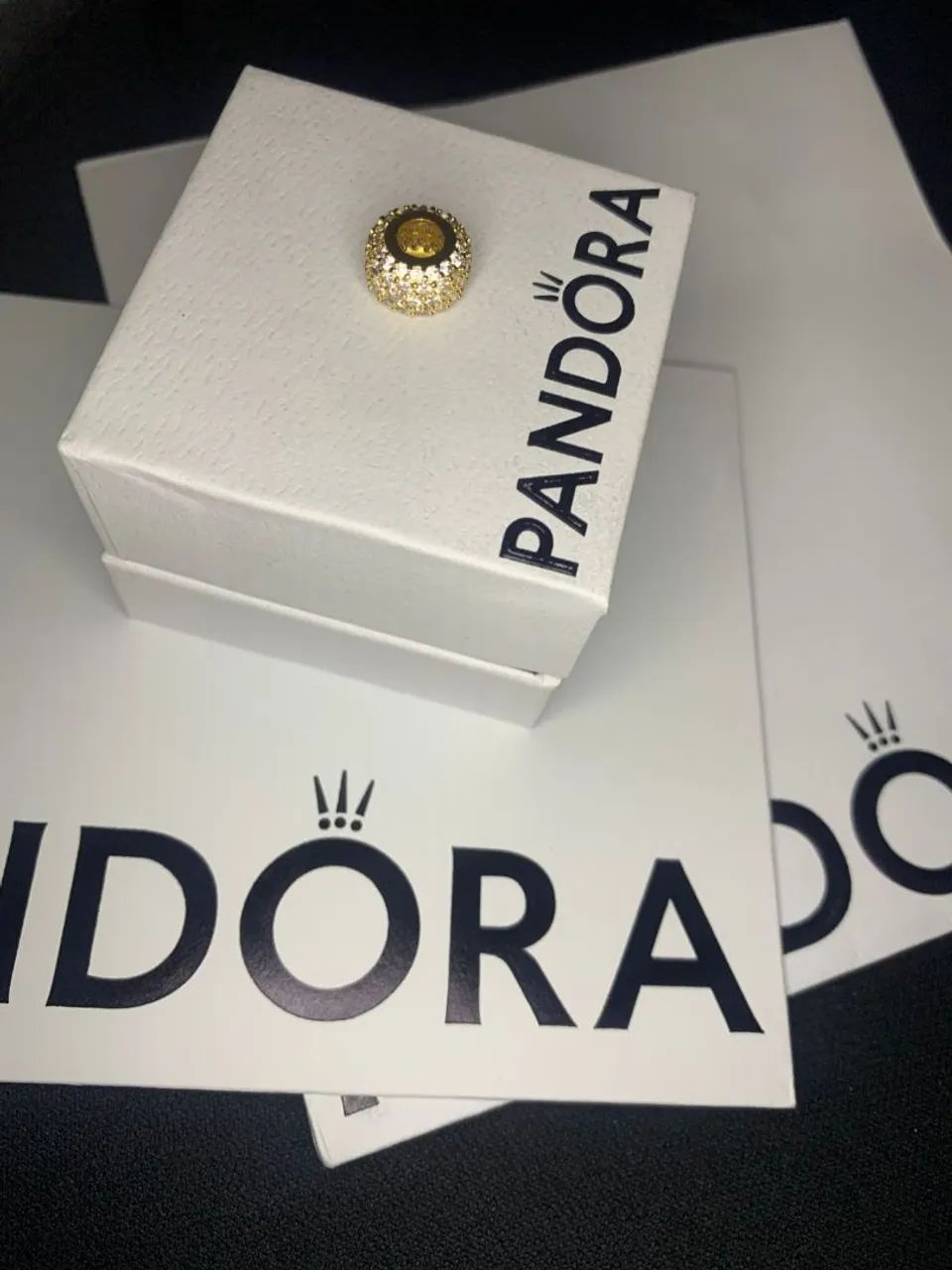 Berloque Pandora Pave Champagne - Foto 3