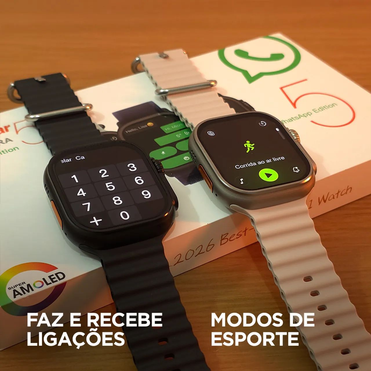 SMARTWATCH U5 PLUS ULTRA 5 AMOLED 2.04 CHATGPT - Foto 4