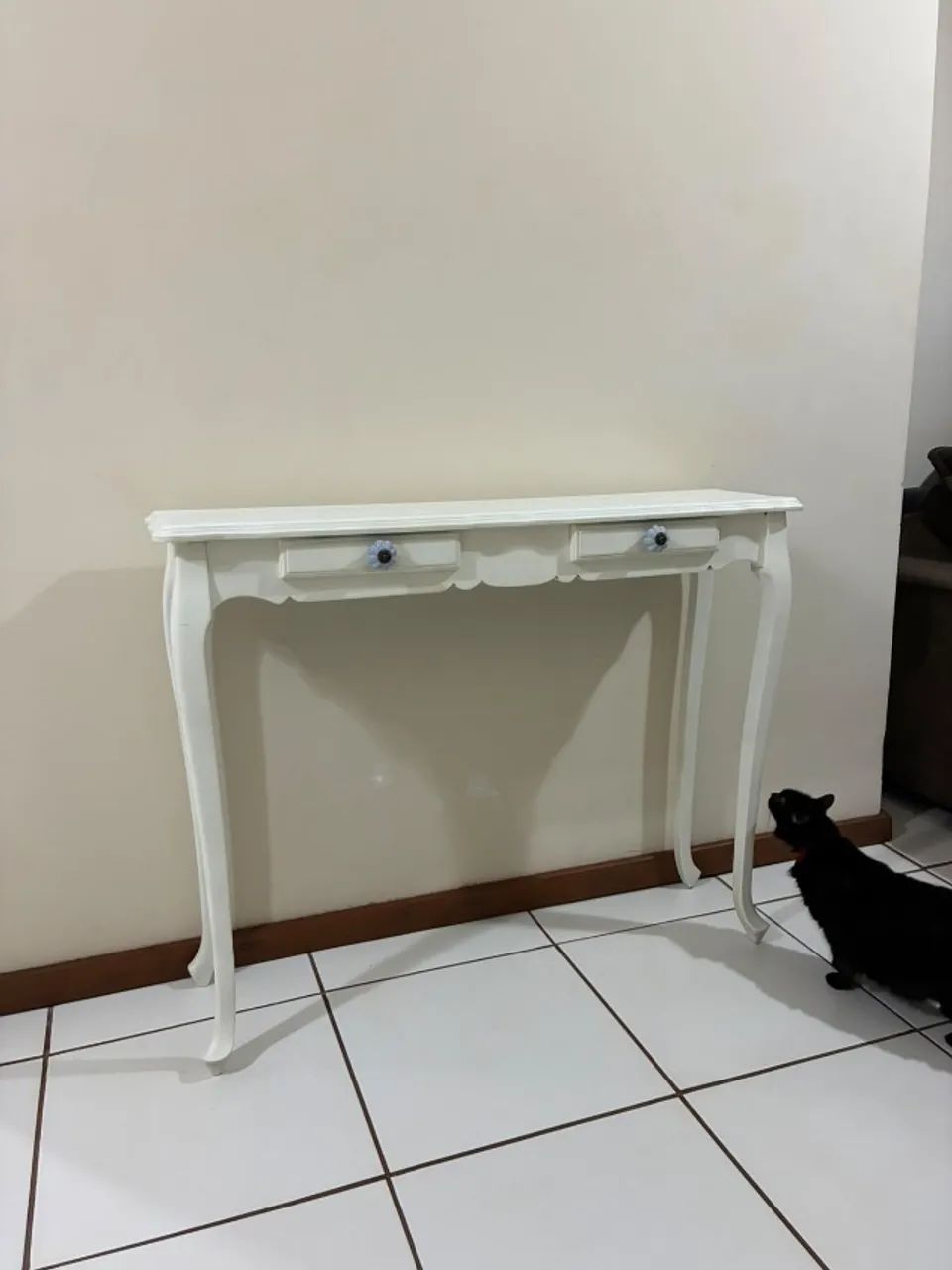 Aparador Provençal Branco com 2 Gavetas - Foto 2
