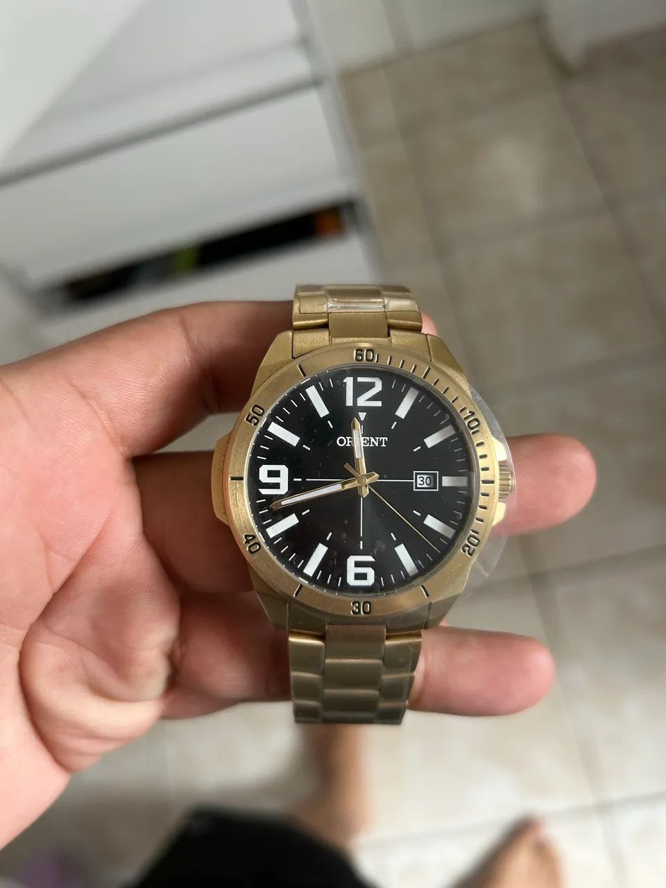 Últimos 3 | Relogio orient dourado nunca usado  - Foto 2