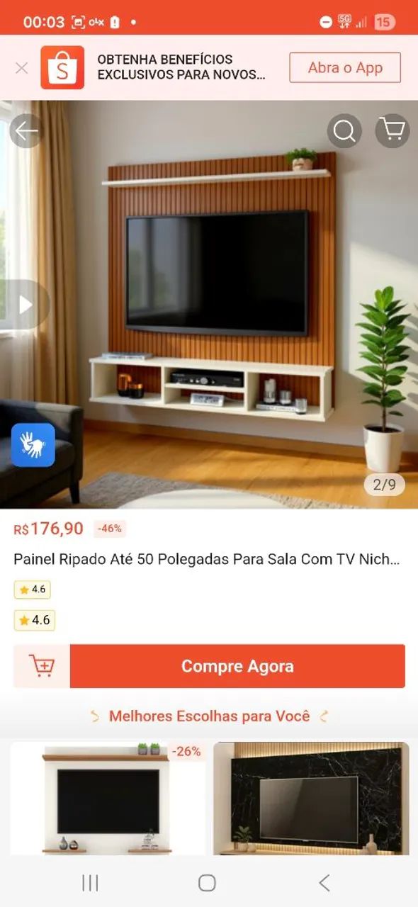 Painel de tv 50 polegadas441140376556032000