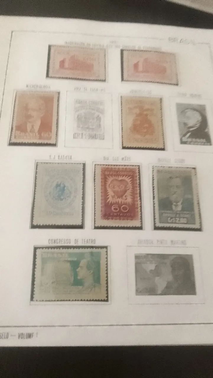 Coleção de selos 