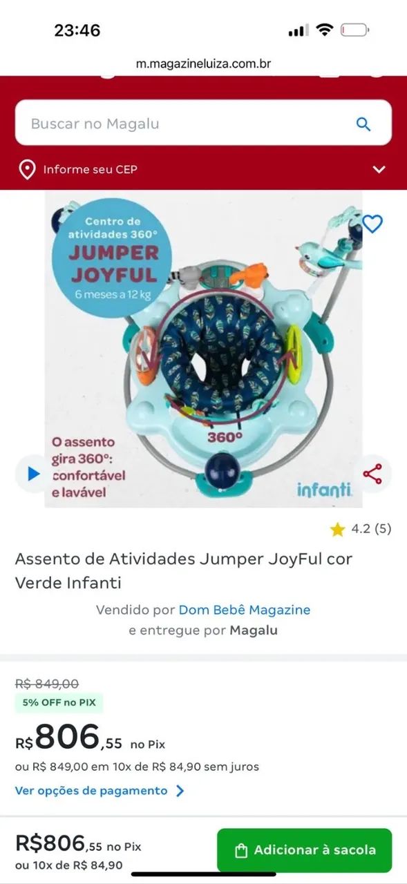 Assento de Atividades Jumper JoyFul - Infanti  - Foto 2