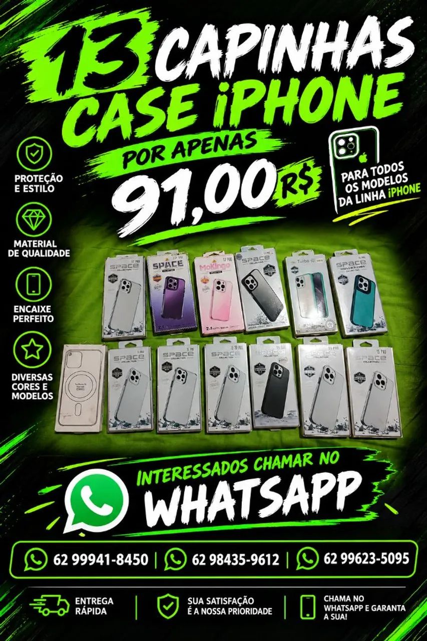 Case iPhone  (13 unidades) 
