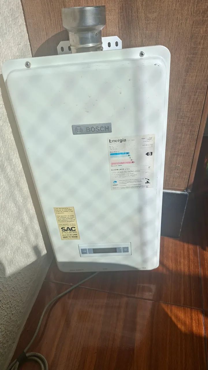 Aquecedor a gás encanado 