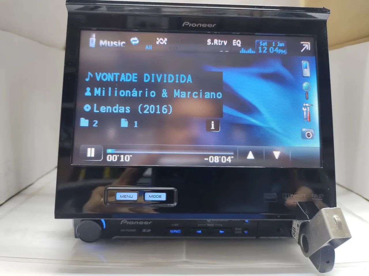 DVD Pioneer retrátil AVH-P6350BT ( BT para música) - Foto 3