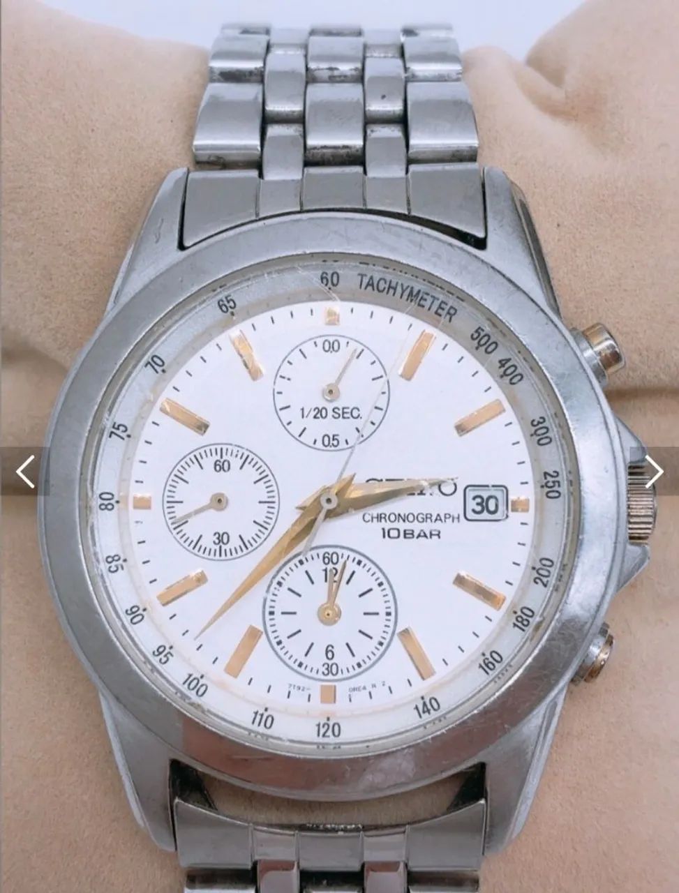 Relógio Seiko Cronógrafo com Caixa e tags Importado do Japão - Foto 3