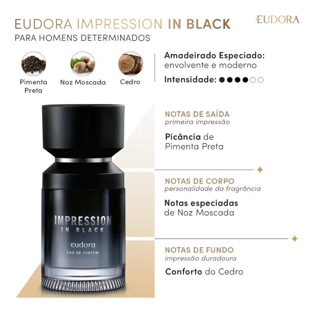 Perfume Eudora Impression in Black 100ml Eau de Parfum - Foto 2